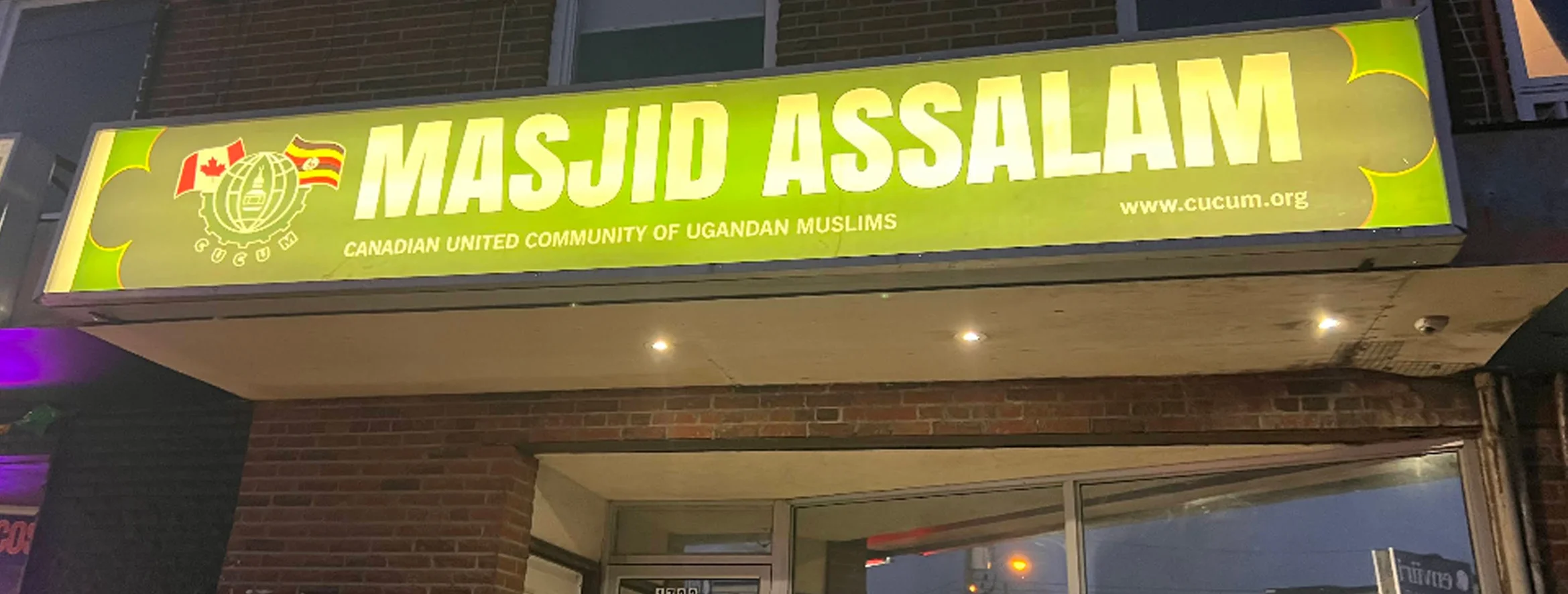 Exterior view of Masjid Assalam York building